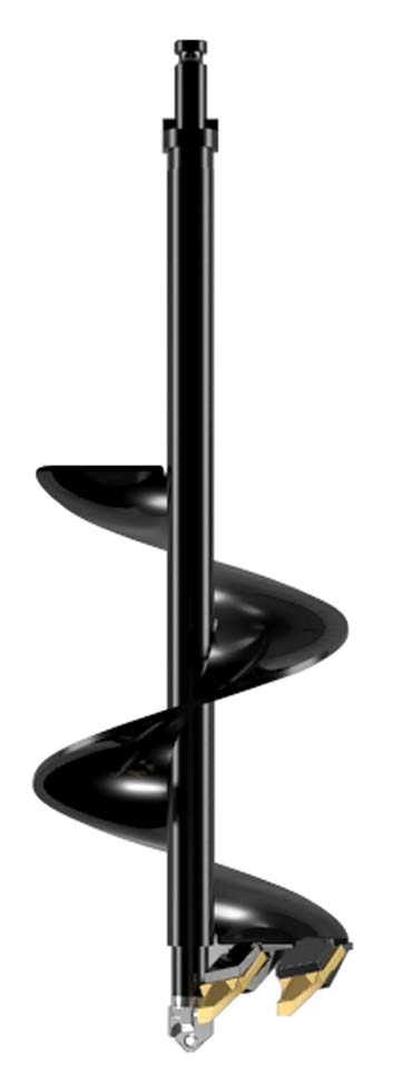 AUGER - A1 - SERIES 2 - FOR ONE MAN POST HOLE BORER - FLAT TOOTH - TUNGSTEN CARBIDE