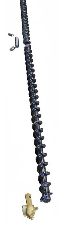 CONTINUOUS FLIGHTED AUGERS - 65MM DIA - 1200MM OAL